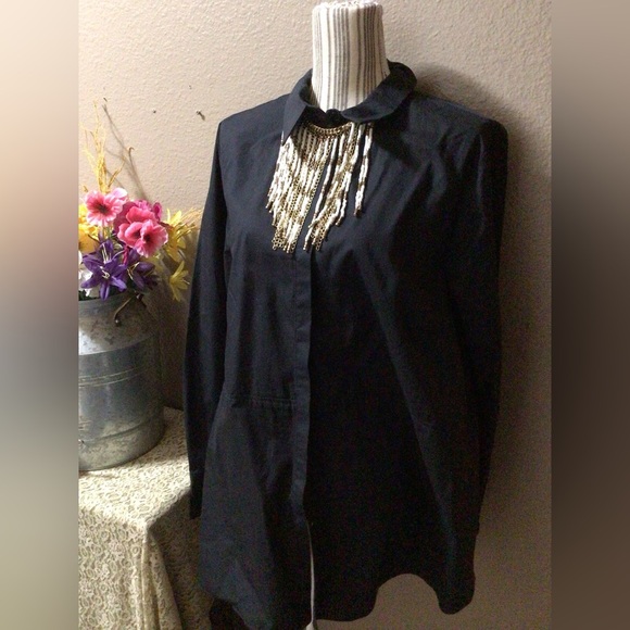 City chic ( Refinity ) BLACK SHIRT - Picture 2 of 9